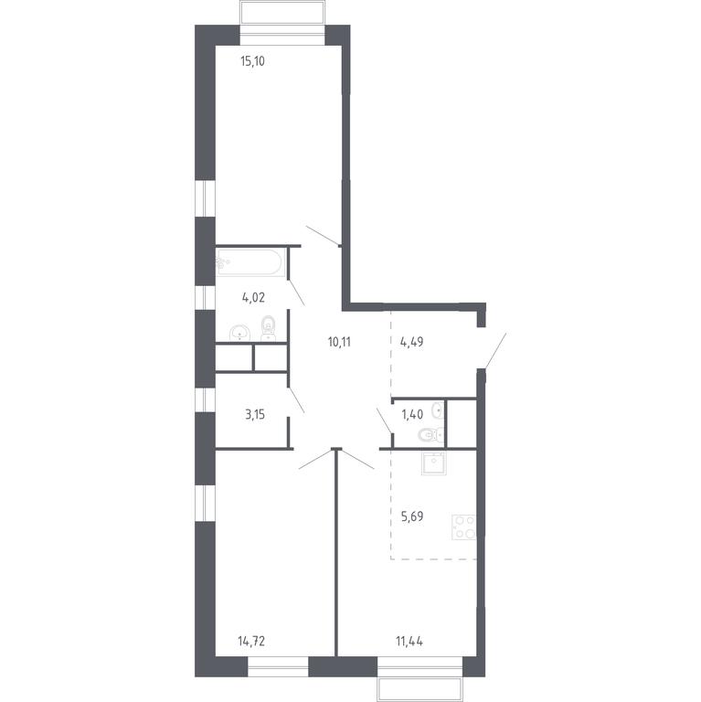 1-BD Apartment Sale, 70.12 sq. m. at Novograd Pavlino, Kosinskoye shosse, 2, Novoye Pavlino Microdistrict, Balashikha, Moscow Region, Russia #1 1-BD Apartment Sale, 70.12 sq. m. at Novograd Pavlino, Kosinskoye shosse, 2, Novoye Pavlino Microdistrict, Balashikha, Moscow Region, Russia #1
