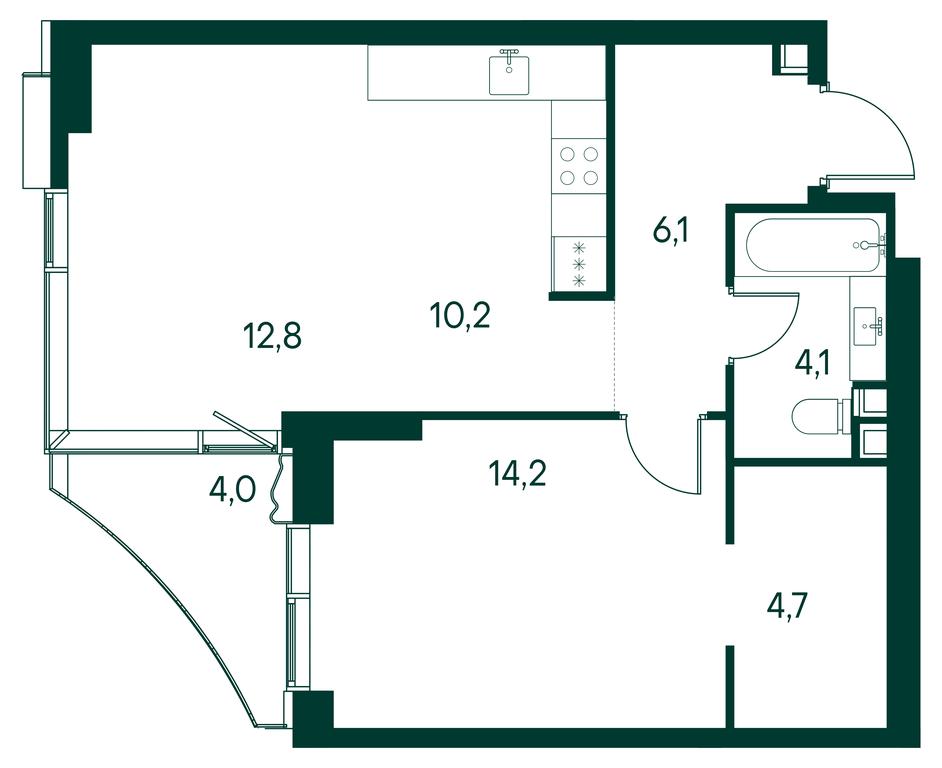 1-BD Apartment Sale, 53.6平方米 at Primavera, Volokolamskoye Highway, вл67, Moscow, Russia #1 1-BD Apartment Sale, 53.6平方米 at Primavera, Volokolamskoye Highway, вл67, Moscow, Russia #1