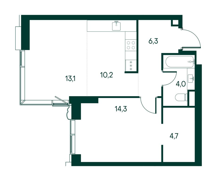1-BD Apartment Sale, 52.6 sq. m. at Primavera, Volokolamskoye Highway, вл67, Moscow, Russia #2 1-BD Apartment Sale, 52.6 sq. m. at Primavera, Volokolamskoye Highway, вл67, Moscow, Russia #2