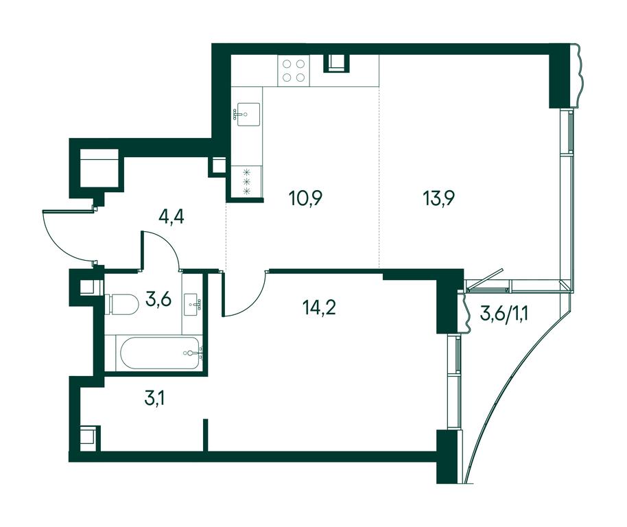 Продажа 1-комн. квартиры, 51,2 м² в ЖК «Примавера (Primavera)», Волоколамское шоссе, вл67, Москва, Россия #2