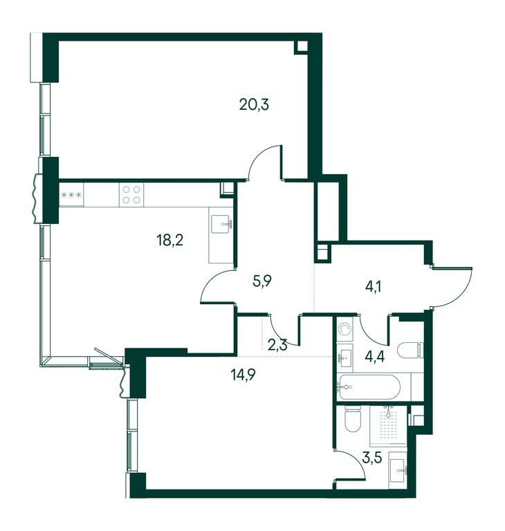 Продажа 2-комн. квартиры, 73,6 м² в ЖК «Примавера (Primavera)», Волоколамское шоссе, вл67, Москва, Россия #2 Продажа 2-комн. квартиры, 73,6 м² в ЖК «Примавера (Primavera)», Волоколамское шоссе, вл67, Москва, Россия #2