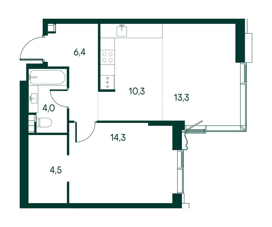 1-BD Apartment Sale, 52.8 sq. m. at Primavera, Volokolamskoye Highway, вл67, Moscow, Russia #2 1-BD Apartment Sale, 52.8 sq. m. at Primavera, Volokolamskoye Highway, вл67, Moscow, Russia #2