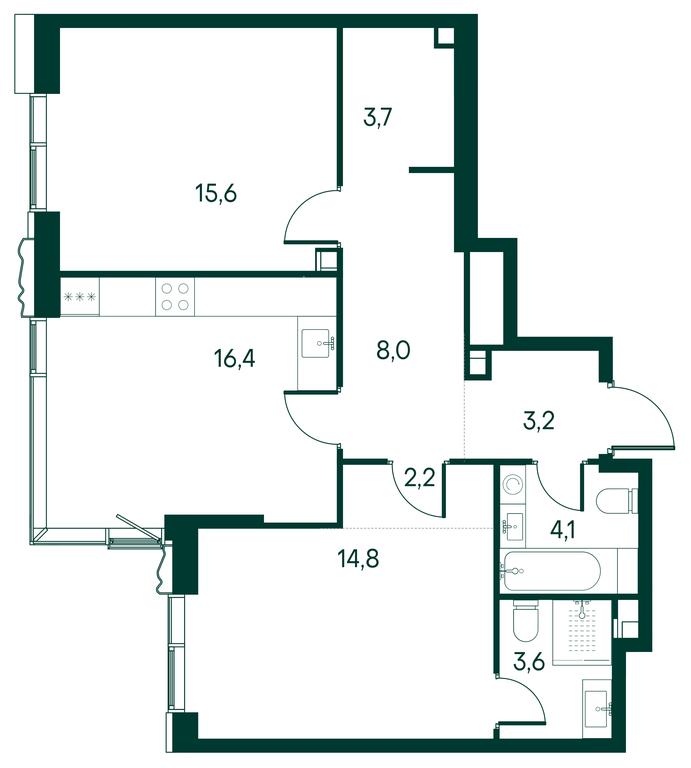 Продажа 2-комн. квартиры, 73,3 м² в ЖК «Примавера (Primavera)», Волоколамское шоссе, вл67, Москва, Россия #1 Продажа 2-комн. квартиры, 73,3 м² в ЖК «Примавера (Primavera)», Волоколамское шоссе, вл67, Москва, Россия #1