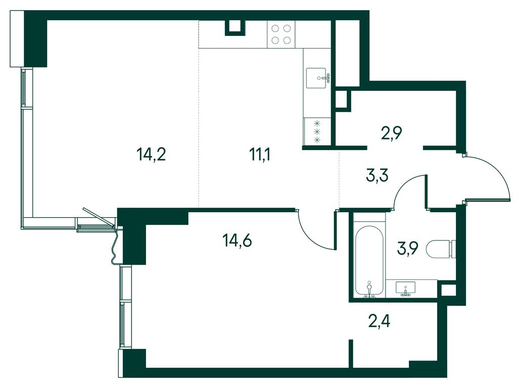 1-BD Apartment Sale, 53.2 sq. m. at Primavera, Volokolamskoye Highway, вл67, Moscow, Russia #1 1-BD Apartment Sale, 53.2 sq. m. at Primavera, Volokolamskoye Highway, вл67, Moscow, Russia #1