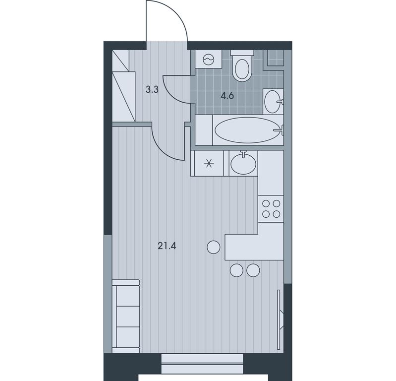 Apartment Sale, 29.7 sq. m. at Ever, Obrucheva Street, вл23, Moscow, Russia #1 Apartment Sale, 29.7 sq. m. at Ever, Obrucheva Street, вл23, Moscow, Russia #1