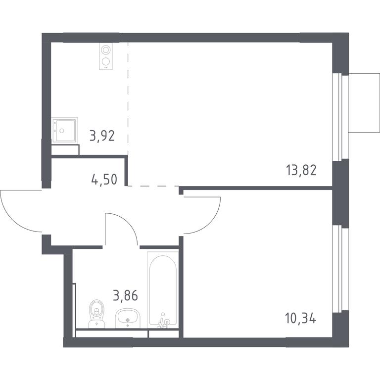 Apartment Sale, 36.44平方米 at Mytishchi Park, Silikatnaya ulitsa, 41к3, Mytischi, Moscow Region, Russia #1 Apartment Sale, 36.44平方米 at Mytishchi Park, Silikatnaya ulitsa, 41к3, Mytischi, Moscow Region, Russia #1