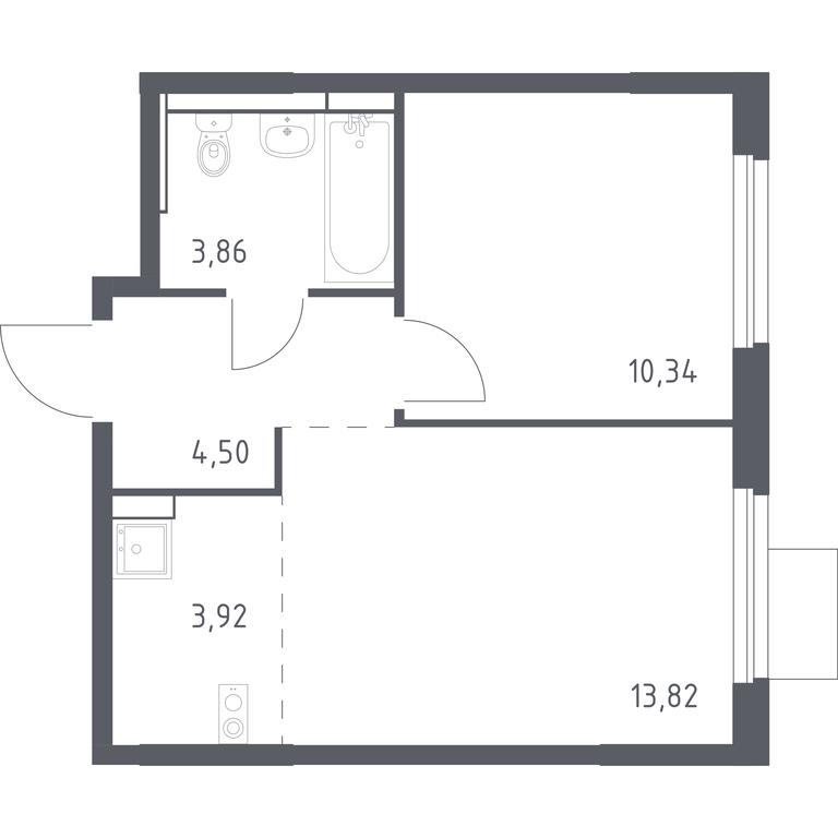 Apartment Sale, 36.44 sq. m. at Mytishchi Park, Silikatnaya ulitsa, 41к3, Mytischi, Moscow Region, Russia #1 Apartment Sale, 36.44 sq. m. at Mytishchi Park, Silikatnaya ulitsa, 41к3, Mytischi, Moscow Region, Russia #1