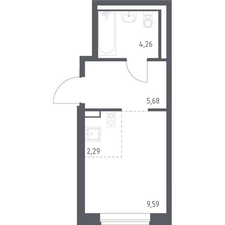 Apartment Sale, 21.82平方米 at Podolskie Kvartaly, zhiloy kompleks Podolskiye Kvartaly, Ryazanovskoe Settlement, Moscow, Russia #1 Apartment Sale, 21.82平方米 at Podolskie Kvartaly, zhiloy kompleks Podolskiye Kvartaly, Ryazanovskoe Settlement, Moscow, Russia #1