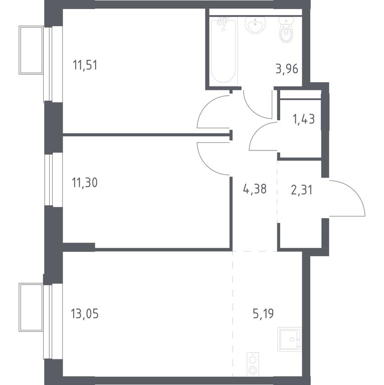Продажа 1-комн. квартиры, 53,13 м² в ЖК «Егорово Парк», 1-й квартал, посёлок Жилино-1, городской округ Люберцы, Московская область, Россия #1 Продажа 1-комн. квартиры, 53,13 м² в ЖК «Егорово Парк», 1-й квартал, посёлок Жилино-1, городской округ Люберцы, Московская область, Россия #1