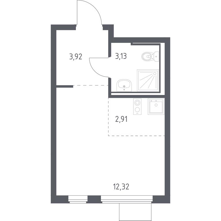 Apartment Sale, 22.28 sq. m. at Gorki Park, Shkolnaya ulitsa, 2, derevnya Korobovo, Leninskiy City District, Moscow Region, Russia #1 Apartment Sale, 22.28 sq. m. at Gorki Park, Shkolnaya ulitsa, 2, derevnya Korobovo, Leninskiy City District, Moscow Region, Russia #1