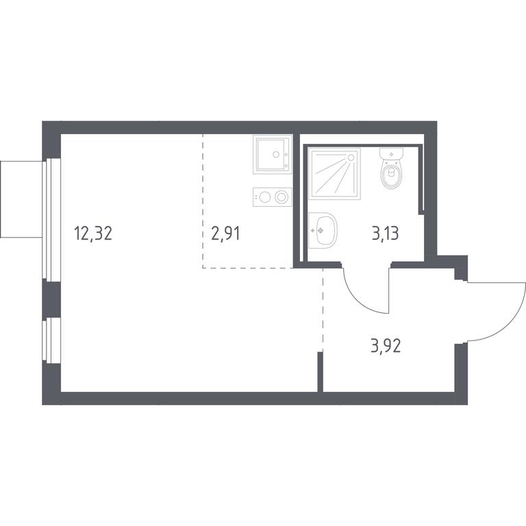 Apartment Sale, 22.28 sq. m. at Gorki Park, Shkolnaya ulitsa, 2, derevnya Korobovo, Leninskiy City District, Moscow Region, Russia #1 Apartment Sale, 22.28 sq. m. at Gorki Park, Shkolnaya ulitsa, 2, derevnya Korobovo, Leninskiy City District, Moscow Region, Russia #1