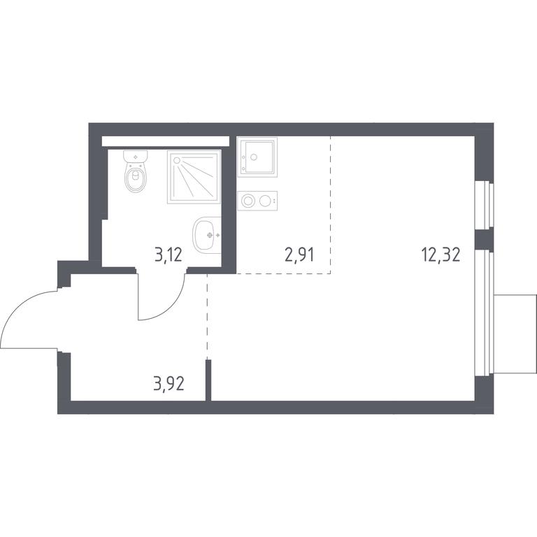 Apartment Sale, 22.27平方米 at Gorki Park, Shkolnaya ulitsa, 2, derevnya Korobovo, Leninskiy City District, Moscow Region, Russia #1 Apartment Sale, 22.27平方米 at Gorki Park, Shkolnaya ulitsa, 2, derevnya Korobovo, Leninskiy City District, Moscow Region, Russia #1