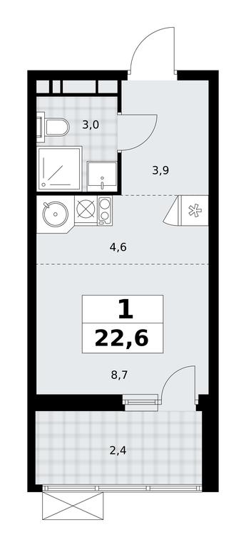 Apartment Sale, 22.6 sq. m. at Skandinaviya, Skandinaviya Residential Complex, Sosenskoye Settlement, Moscow, Russia #2 Apartment Sale, 22.6 sq. m. at Skandinaviya, Skandinaviya Residential Complex, Sosenskoye Settlement, Moscow, Russia #2