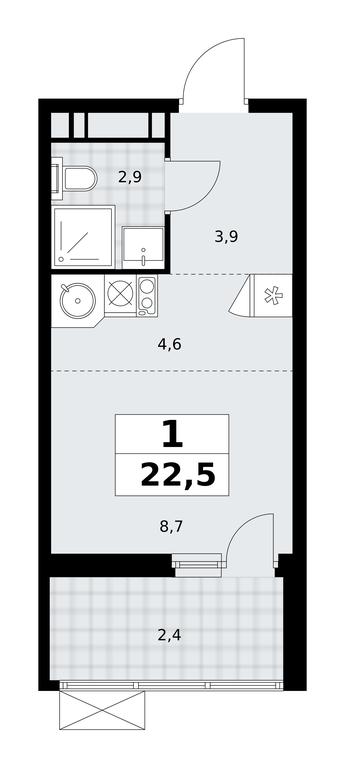 Apartment Sale, 22.5 sq. m. at Skandinaviya, Skandinaviya Residential Complex, Sosenskoye Settlement, Moscow, Russia #1 Apartment Sale, 22.5 sq. m. at Skandinaviya, Skandinaviya Residential Complex, Sosenskoye Settlement, Moscow, Russia #1