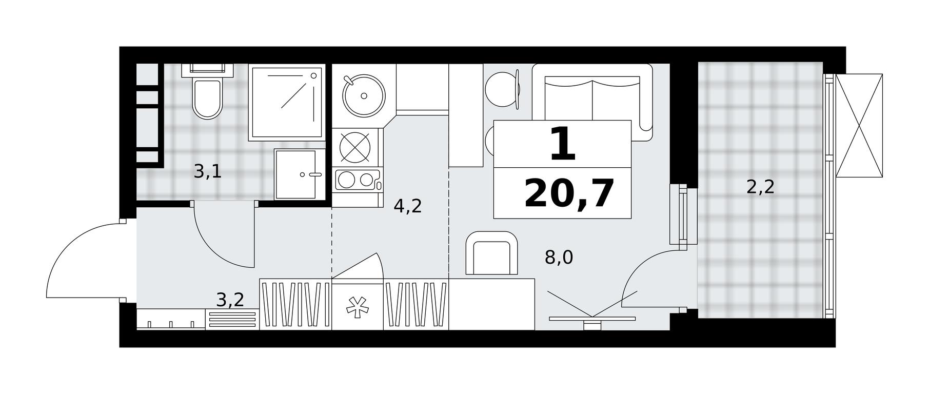 Apartment Sale, 20.7 sq. m. at Skandinaviya, Skandinaviya Residential Complex, Sosenskoye Settlement, Moscow, Russia #1 Apartment Sale, 20.7 sq. m. at Skandinaviya, Skandinaviya Residential Complex, Sosenskoye Settlement, Moscow, Russia #1