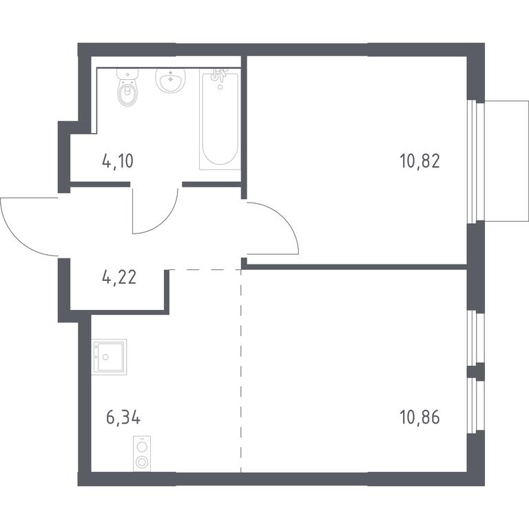 Apartment Sale, 36.34平方米 at Prigorod Lesnoe, Molodyozhny bulvar, 6, derevnya Misaylovo, Leninskiy City District, Moscow Region, Russia #1 Apartment Sale, 36.34平方米 at Prigorod Lesnoe, Molodyozhny bulvar, 6, derevnya Misaylovo, Leninskiy City District, Moscow Region, Russia #1