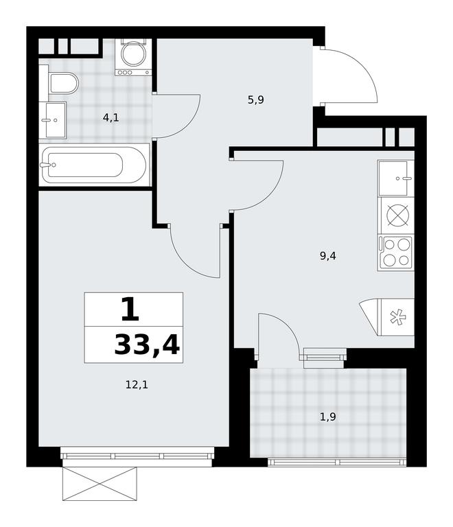 Apartment Sale, 33.4 sq. m. at Skandinaviya, Skandinaviya Residential Complex, Sosenskoye Settlement, Moscow, Russia #1 Apartment Sale, 33.4 sq. m. at Skandinaviya, Skandinaviya Residential Complex, Sosenskoye Settlement, Moscow, Russia #1