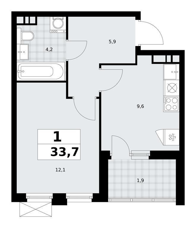 Apartment Sale, 33.7 sq. m. at Skandinaviya, Skandinaviya Residential Complex, Sosenskoye Settlement, Moscow, Russia #2 Apartment Sale, 33.7 sq. m. at Skandinaviya, Skandinaviya Residential Complex, Sosenskoye Settlement, Moscow, Russia #2