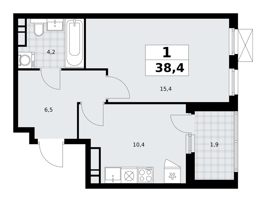 Apartment Sale, 38.4 sq. m. at Skandinaviya, Skandinaviya Residential Complex, Sosenskoye Settlement, Moscow, Russia #1 Apartment Sale, 38.4 sq. m. at Skandinaviya, Skandinaviya Residential Complex, Sosenskoye Settlement, Moscow, Russia #1