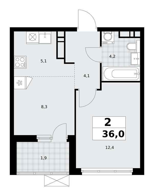 1-BD Apartment Sale, 36 sq. m. at Skandinaviya, Skandinaviya Residential Complex, Sosenskoye Settlement, Moscow, Russia #1 1-BD Apartment Sale, 36 sq. m. at Skandinaviya, Skandinaviya Residential Complex, Sosenskoye Settlement, Moscow, Russia #1