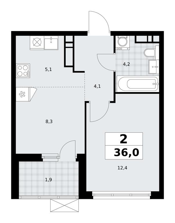 1-BD Apartment Sale, 36 sq. m. at Skandinaviya, Skandinaviya Residential Complex, Sosenskoye Settlement, Moscow, Russia #2 1-BD Apartment Sale, 36 sq. m. at Skandinaviya, Skandinaviya Residential Complex, Sosenskoye Settlement, Moscow, Russia #2