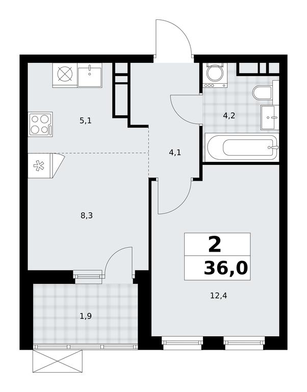 1-BD Apartment Sale, 36平方米 at Skandinaviya, Skandinaviya Residential Complex, Sosenskoye Settlement, Moscow, Russia #1 1-BD Apartment Sale, 36平方米 at Skandinaviya, Skandinaviya Residential Complex, Sosenskoye Settlement, Moscow, Russia #1