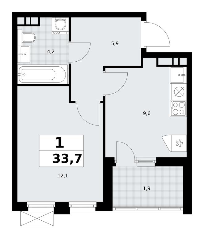 Apartment Sale, 33.7 sq. m. at Skandinaviya, Skandinaviya Residential Complex, Sosenskoye Settlement, Moscow, Russia #2 Apartment Sale, 33.7 sq. m. at Skandinaviya, Skandinaviya Residential Complex, Sosenskoye Settlement, Moscow, Russia #2