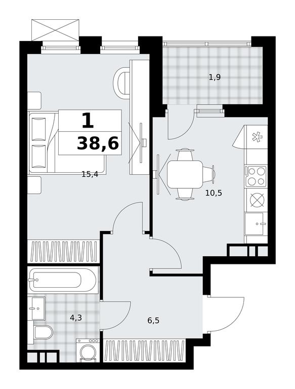 Apartment Sale, 38.6 sq. m. at Skandinaviya, Skandinaviya Residential Complex, Sosenskoye Settlement, Moscow, Russia #1 Apartment Sale, 38.6 sq. m. at Skandinaviya, Skandinaviya Residential Complex, Sosenskoye Settlement, Moscow, Russia #1