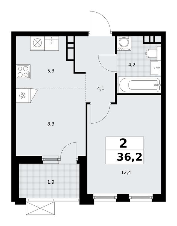 1-BD Apartment Sale, 36.2 sq. m. at Skandinaviya, Skandinaviya Residential Complex, Sosenskoye Settlement, Moscow, Russia #2 1-BD Apartment Sale, 36.2 sq. m. at Skandinaviya, Skandinaviya Residential Complex, Sosenskoye Settlement, Moscow, Russia #2