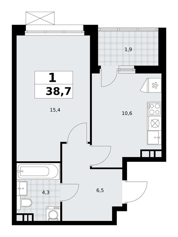 Apartment Sale, 38.7平方米 at Skandinaviya, Skandinaviya Residential Complex, Sosenskoye Settlement, Moscow, Russia #2 Apartment Sale, 38.7平方米 at Skandinaviya, Skandinaviya Residential Complex, Sosenskoye Settlement, Moscow, Russia #2