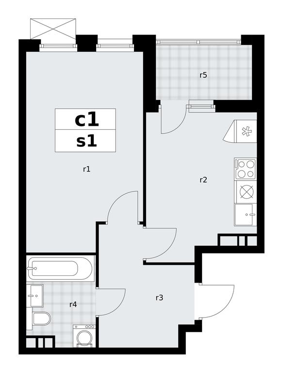 Apartment Sale, 38.6 sq. m. at Skandinaviya, Skandinaviya Residential Complex, Sosenskoye Settlement, Moscow, Russia #1