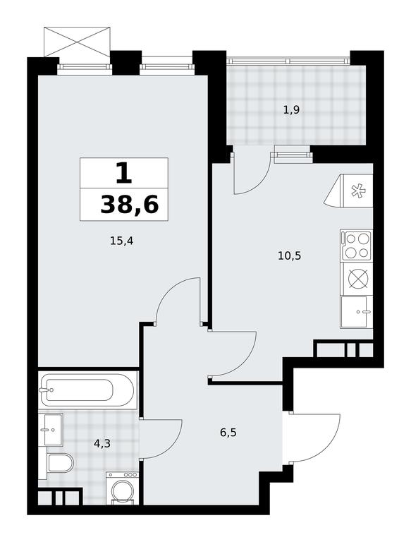 Apartment Sale, 38.6 sq. m. at Skandinaviya, Skandinaviya Residential Complex, Sosenskoye Settlement, Moscow, Russia #2 Apartment Sale, 38.6 sq. m. at Skandinaviya, Skandinaviya Residential Complex, Sosenskoye Settlement, Moscow, Russia #2