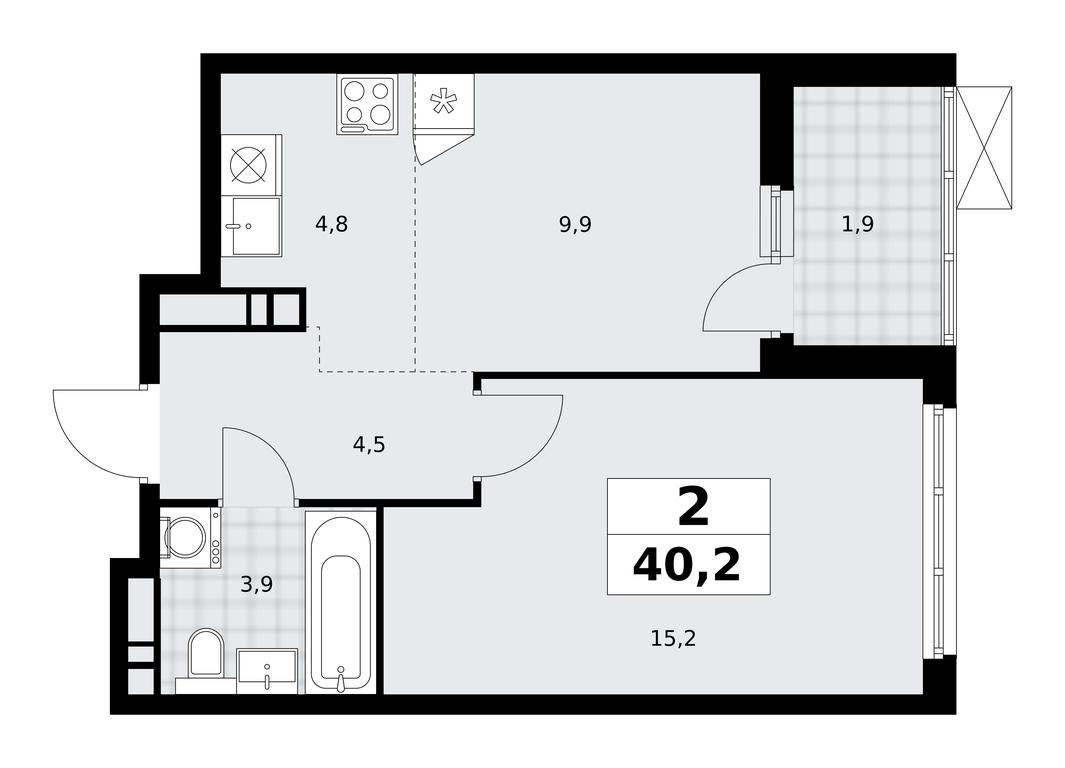 1-BD Apartment Sale, 40.2 sq. m. at Skandinaviya, Skandinaviya Residential Complex, Sosenskoye Settlement, Moscow, Russia #2 1-BD Apartment Sale, 40.2 sq. m. at Skandinaviya, Skandinaviya Residential Complex, Sosenskoye Settlement, Moscow, Russia #2