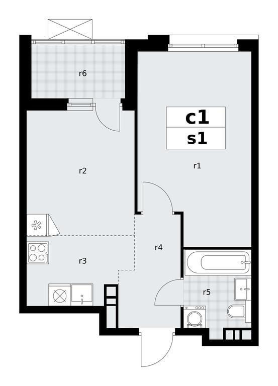 1-BD Apartment Sale, 40.5 sq. m. at Skandinaviya, Skandinaviya Residential Complex, Sosenskoye Settlement, Moscow, Russia #1 1-BD Apartment Sale, 40.5 sq. m. at Skandinaviya, Skandinaviya Residential Complex, Sosenskoye Settlement, Moscow, Russia #1