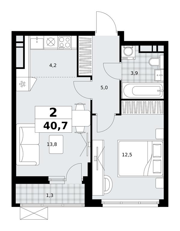 1-BD Apartment Sale, 40.7 sq. m. at Skandinaviya, Skandinaviya Residential Complex, Sosenskoye Settlement, Moscow, Russia #1 1-BD Apartment Sale, 40.7 sq. m. at Skandinaviya, Skandinaviya Residential Complex, Sosenskoye Settlement, Moscow, Russia #1