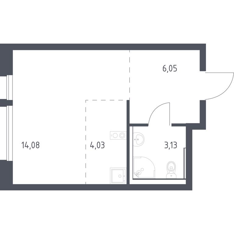 Apartment Sale, 26.9平方米 at Kvartal Aviatorov, ulitsa Koldunova, Aviatorov Microdistrict, Balashikha, Moscow Region, Russia #1 Apartment Sale, 26.9平方米 at Kvartal Aviatorov, ulitsa Koldunova, Aviatorov Microdistrict, Balashikha, Moscow Region, Russia #1