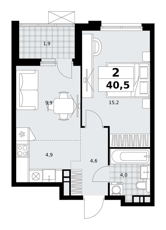 1-BD Apartment Sale, 40.5 sq. m. at Skandinaviya, Skandinaviya Residential Complex, Sosenskoye Settlement, Moscow, Russia #1 1-BD Apartment Sale, 40.5 sq. m. at Skandinaviya, Skandinaviya Residential Complex, Sosenskoye Settlement, Moscow, Russia #1
