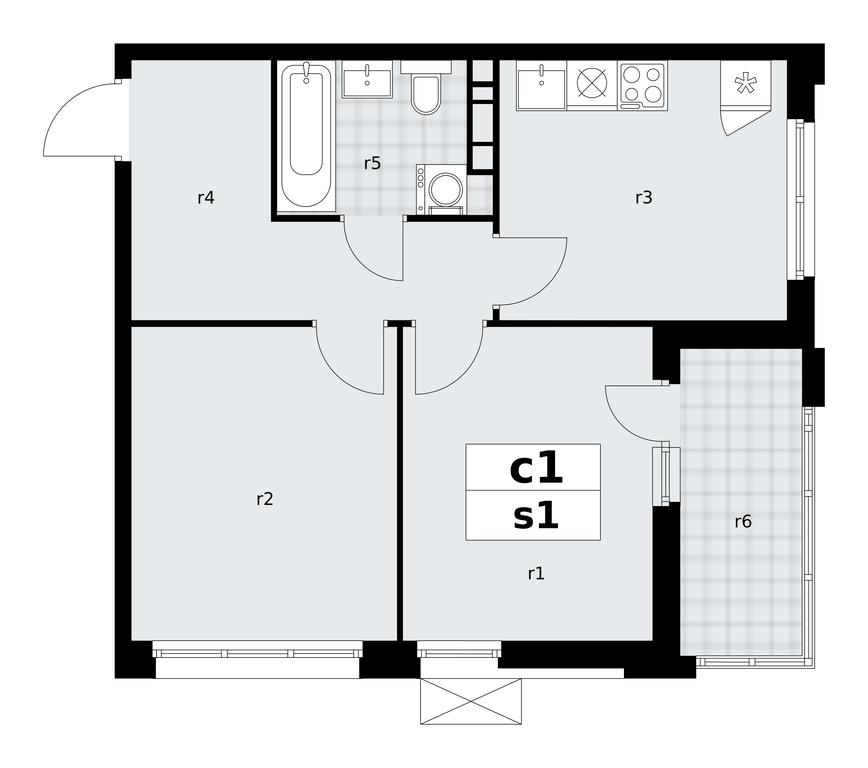 1-BD Apartment Sale, 48.8 sq. m. at Skandinaviya, Skandinaviya Residential Complex, Sosenskoye Settlement, Moscow, Russia #1 1-BD Apartment Sale, 48.8 sq. m. at Skandinaviya, Skandinaviya Residential Complex, Sosenskoye Settlement, Moscow, Russia #1