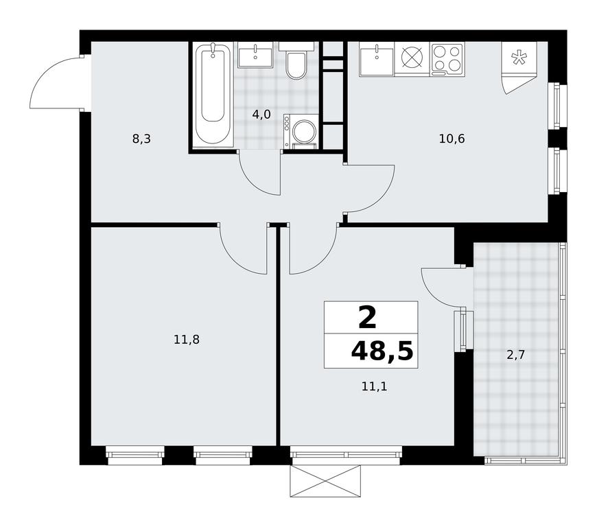 1-BD Apartment Sale, 48.5 sq. m. at Skandinaviya, Skandinaviya Residential Complex, Sosenskoye Settlement, Moscow, Russia #1 1-BD Apartment Sale, 48.5 sq. m. at Skandinaviya, Skandinaviya Residential Complex, Sosenskoye Settlement, Moscow, Russia #1