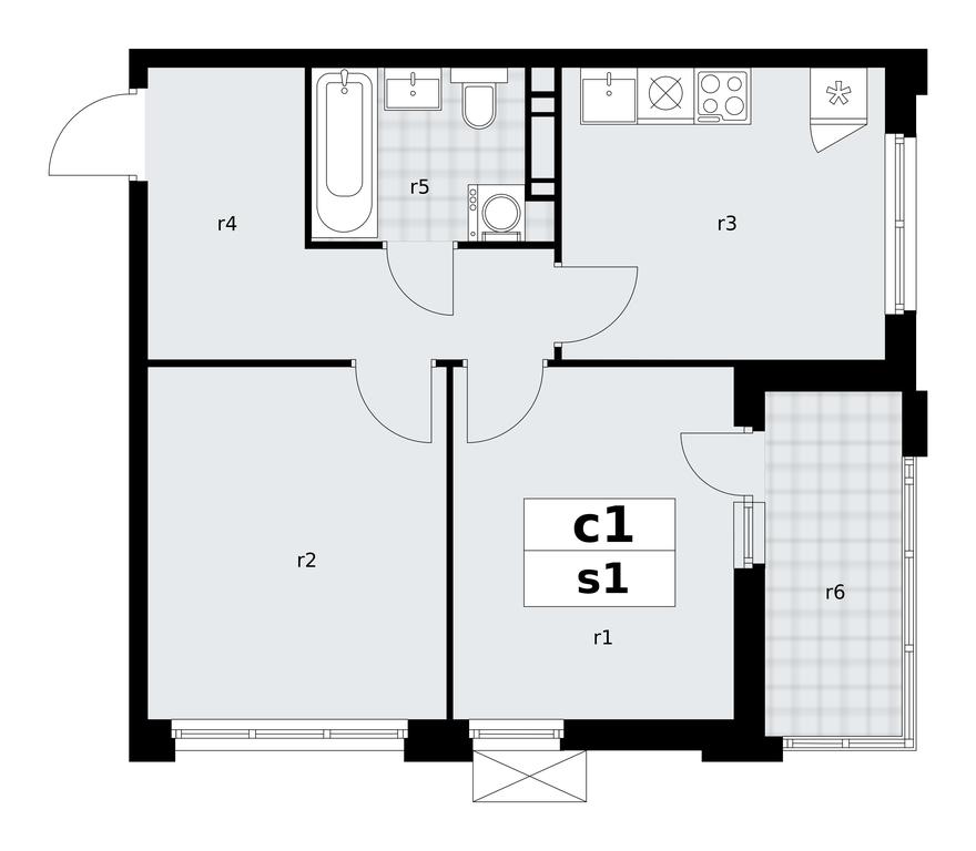 1-BD Apartment Sale, 48.8 sq. m. at Skandinaviya, Skandinaviya Residential Complex, Sosenskoye Settlement, Moscow, Russia #1 1-BD Apartment Sale, 48.8 sq. m. at Skandinaviya, Skandinaviya Residential Complex, Sosenskoye Settlement, Moscow, Russia #1