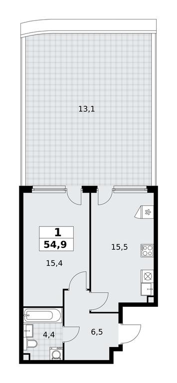 Apartment Sale, 54.9 sq. m. at Skandinaviya, Skandinaviya Residential Complex, Sosenskoye Settlement, Moscow, Russia #2 Apartment Sale, 54.9 sq. m. at Skandinaviya, Skandinaviya Residential Complex, Sosenskoye Settlement, Moscow, Russia #2