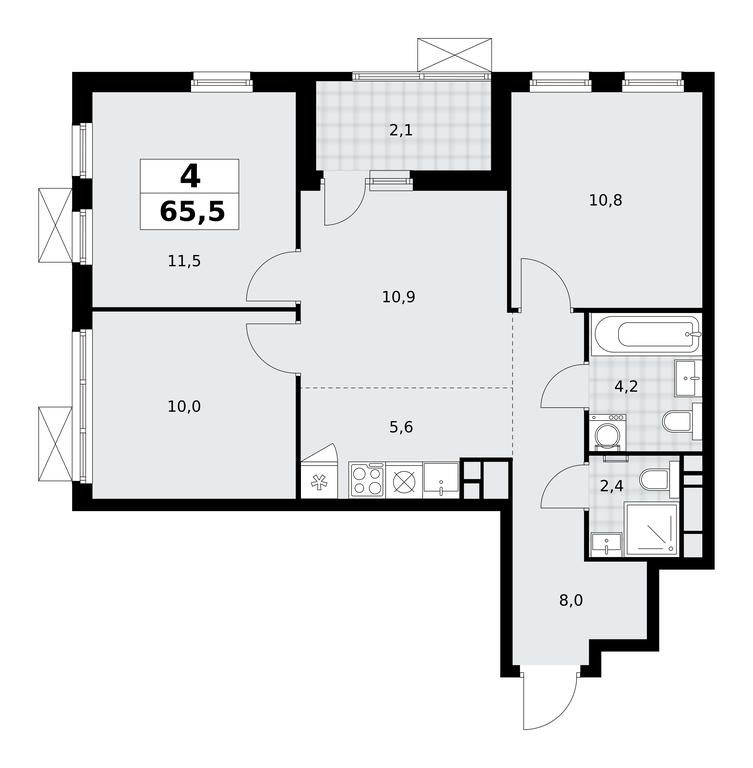 3-BD Apartment Sale, 65.5平方米 at Skandinaviya, Skandinaviya Residential Complex, Sosenskoye Settlement, Moscow, Russia #1 3-BD Apartment Sale, 65.5平方米 at Skandinaviya, Skandinaviya Residential Complex, Sosenskoye Settlement, Moscow, Russia #1