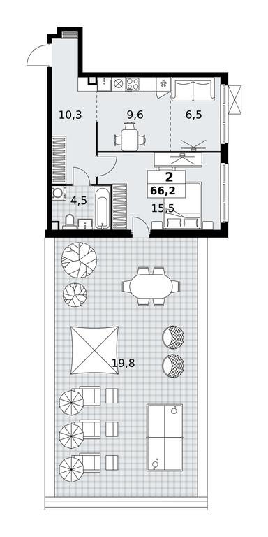 1-BD Apartment Sale, 66.2 sq. m. at Skandinaviya, Skandinaviya Residential Complex, Sosenskoye Settlement, Moscow, Russia #1 1-BD Apartment Sale, 66.2 sq. m. at Skandinaviya, Skandinaviya Residential Complex, Sosenskoye Settlement, Moscow, Russia #1