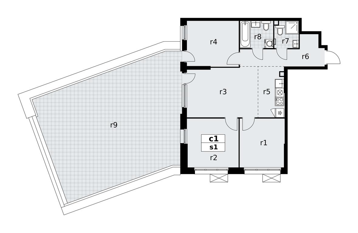 Продажа 3-комн. квартиры, 91,6 м² в ЖК «Скандинавия», жилой комплекс Скандинавия, поселение Сосенское, Москва, Россия #1 Продажа 3-комн. квартиры, 91,6 м² в ЖК «Скандинавия», жилой комплекс Скандинавия, поселение Сосенское, Москва, Россия #1