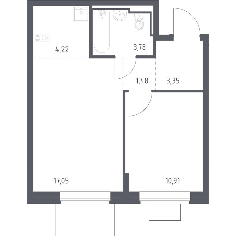 Apartment Sale, 40.79 sq. m. at Bogdanovskiy Les, derevnya Bogdanikha, Leninskiy City District, Moscow Region, Russia #1 Apartment Sale, 40.79 sq. m. at Bogdanovskiy Les, derevnya Bogdanikha, Leninskiy City District, Moscow Region, Russia #1