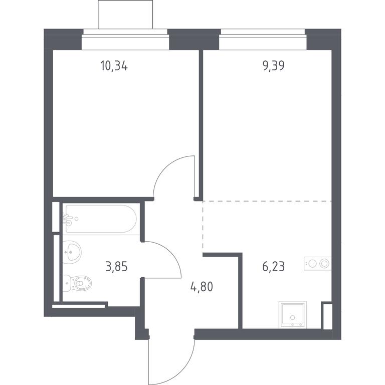 Apartment Sale, 34.61 sq. m. at Bogdanovskiy Les, derevnya Bogdanikha, Leninskiy City District, Moscow Region, Russia #1 Apartment Sale, 34.61 sq. m. at Bogdanovskiy Les, derevnya Bogdanikha, Leninskiy City District, Moscow Region, Russia #1