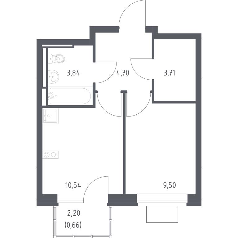 Apartment Sale, 32.95 sq. m. at Bogdanovskiy Les, derevnya Bogdanikha, Leninskiy City District, Moscow Region, Russia #1 Apartment Sale, 32.95 sq. m. at Bogdanovskiy Les, derevnya Bogdanikha, Leninskiy City District, Moscow Region, Russia #1