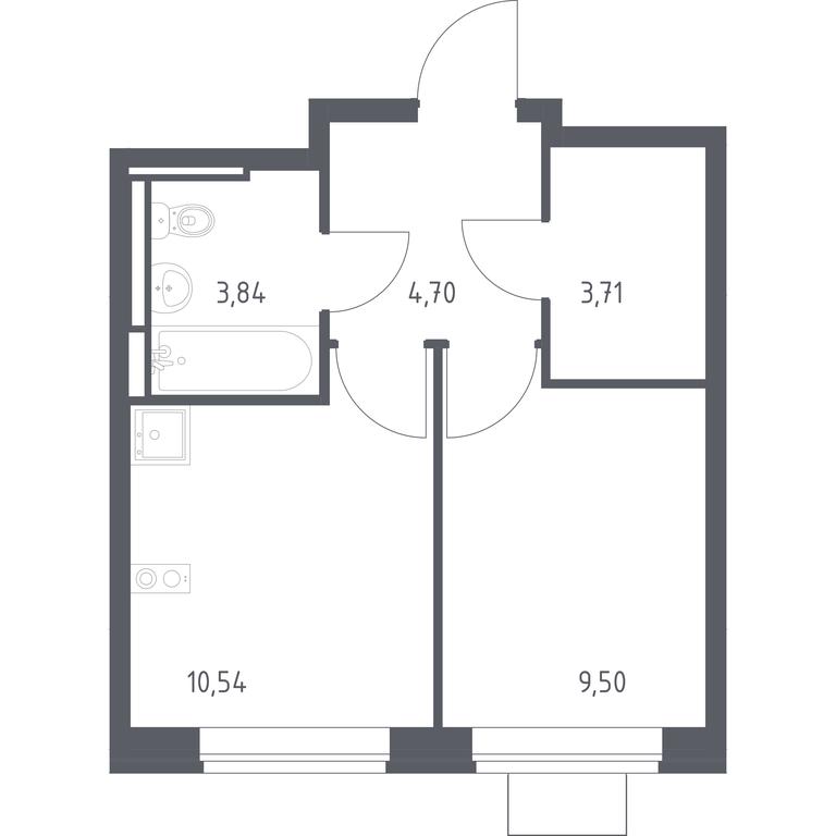 Apartment Sale, 32.29平方米 at Bogdanovskiy Les, derevnya Bogdanikha, Leninskiy City District, Moscow Region, Russia #1 Apartment Sale, 32.29平方米 at Bogdanovskiy Les, derevnya Bogdanikha, Leninskiy City District, Moscow Region, Russia #1