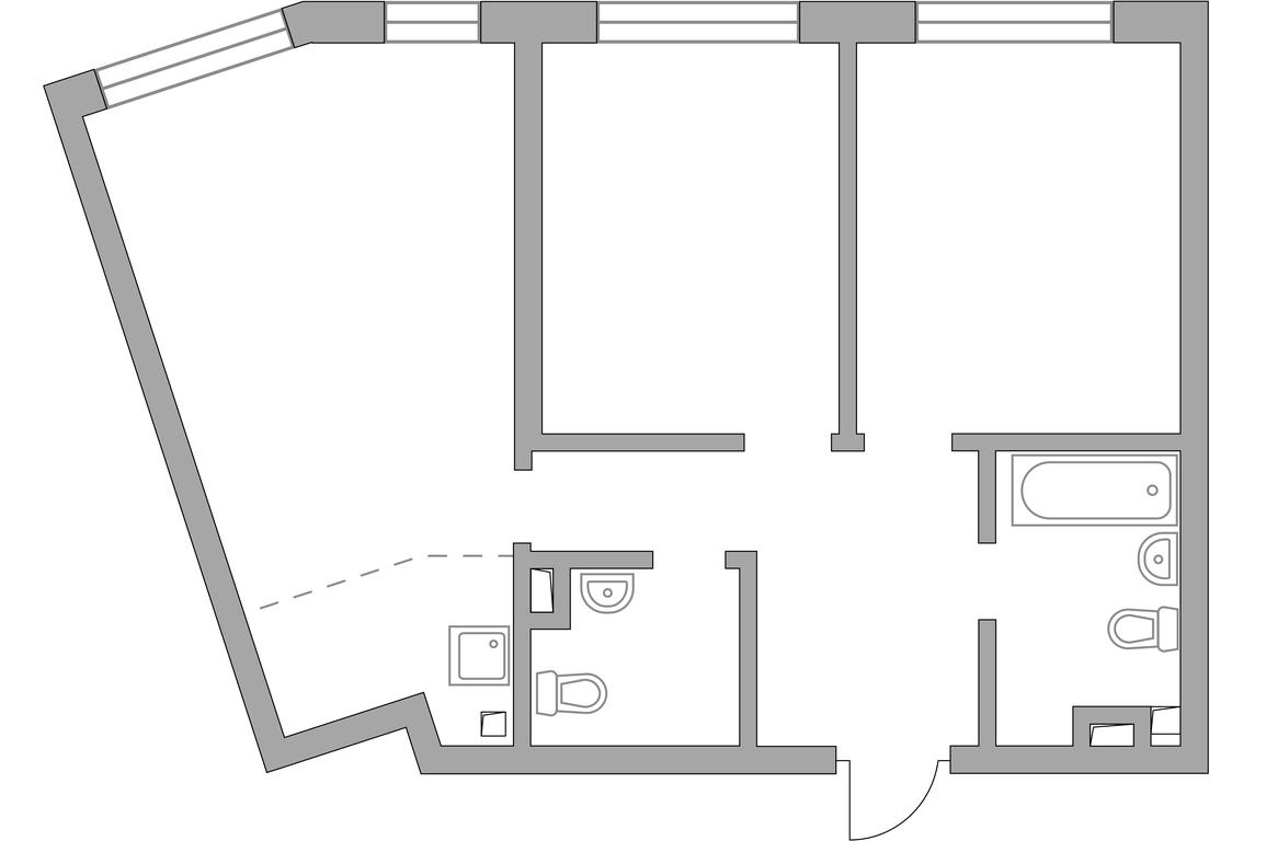 2-BD Apartment Sale, 64.14 sq. m. at Triniti 3, Dmitrovskoye Highway, 75к4, Moscow, Russia #2 2-BD Apartment Sale, 64.14 sq. m. at Triniti 3, Dmitrovskoye Highway, 75к4, Moscow, Russia #2
