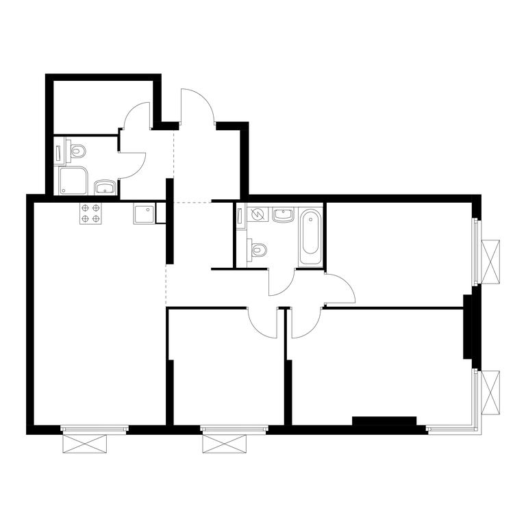 Продажа 3-комн. квартиры, 86,4 м² в ЖК «Второй Нагатинский», 2-й Нагатинский проезд, 2к1, Москва, Россия #1 Продажа 3-комн. квартиры, 86,4 м² в ЖК «Второй Нагатинский», 2-й Нагатинский проезд, 2к1, Москва, Россия #1